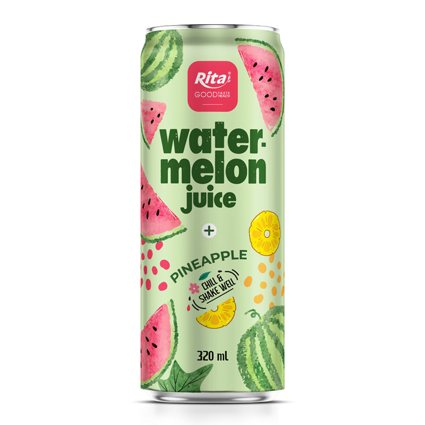 320ml Sleek Can Rita Watermelon Juice With Pineapple Drink